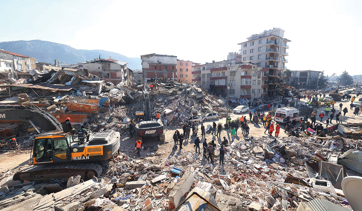 Building collapse in Turkey