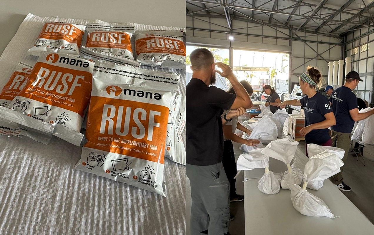 samaritan's purse teams preparing food for distribution in Gaza