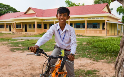Cambodian school children