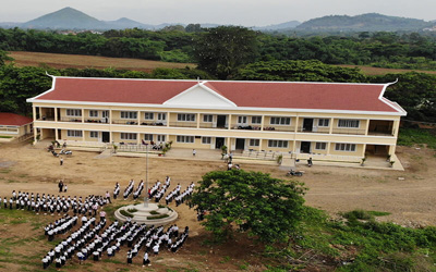 Cambodian school children