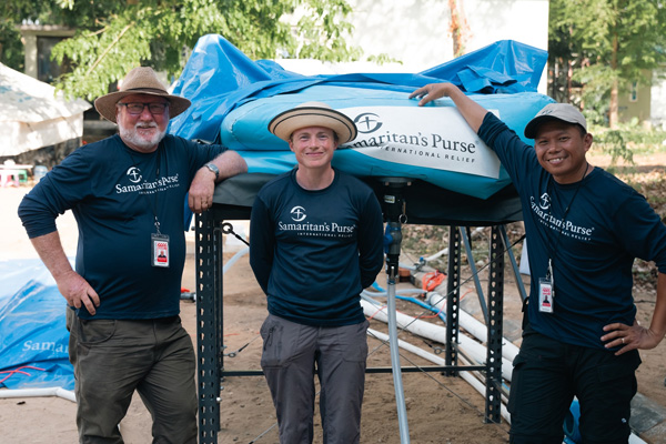 Volunteers serving on the ground